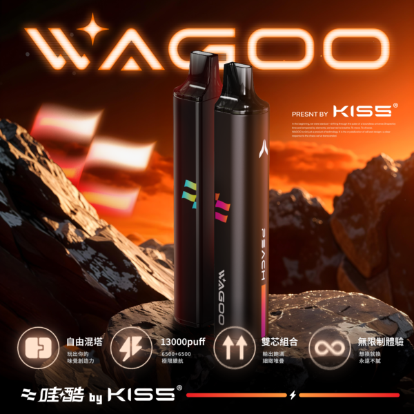 迪拜爆款【WAGOO❣️哇酷拋棄式6500口❣️】by KIS5 的高端品牌 滿10送1