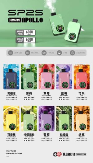 微信图片_20260304231232_2464_662 SP2抛棄式12000口 室内搭飛機專用【 有煙/無煙雙模式可調】 新品上市【滿10送1請備注送的口味】